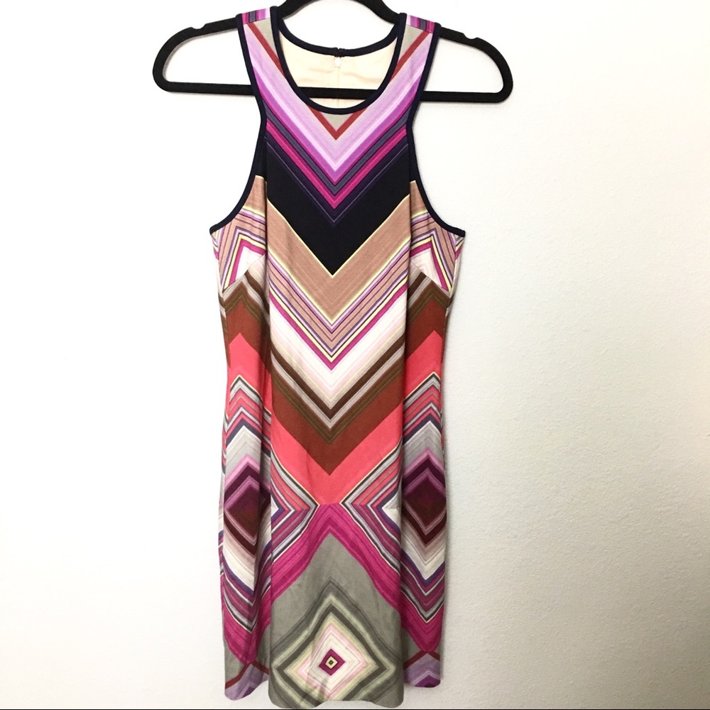 Trina Turk Striped Mini Shift Dress